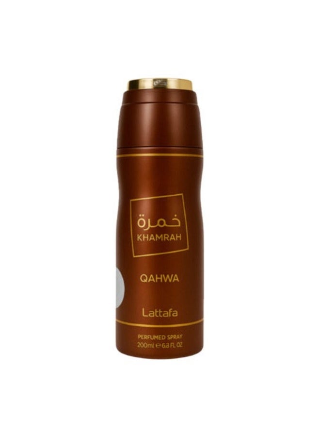 Lattafa KHAMRAH QAHWA PERFUMED SPRAY 200ML - Image 1
